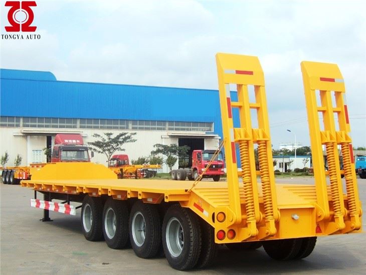 4axles χαμηλό ημι ρυμουλκούμενο κρεβατιών