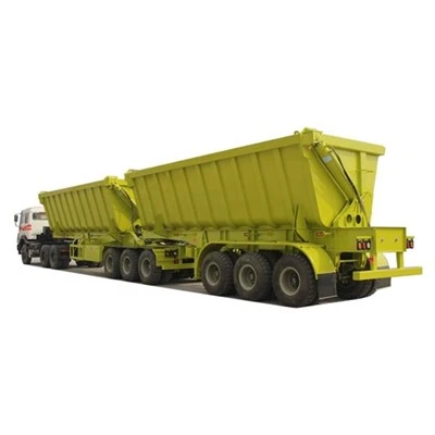 China Factory TONGYA Brand U Shape 3alexs HYVA Hydraulic Lifting Cylinder Super-link Side Dump Trailer προς πώληση